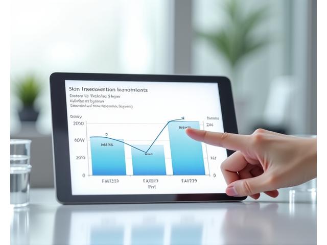 Grafik data ujian klinikal dengan sebelum/selepas